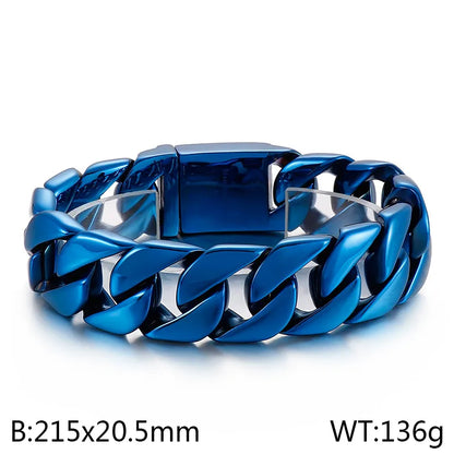 Hip-Hop Geometric 304 Stainless Steel Men'S Bracelets