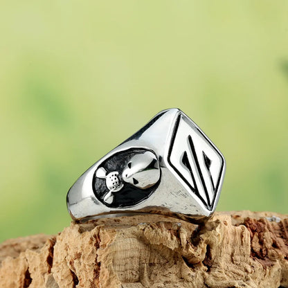 Hip-Hop Geometric 316 Stainless Steel  Unisex Rings