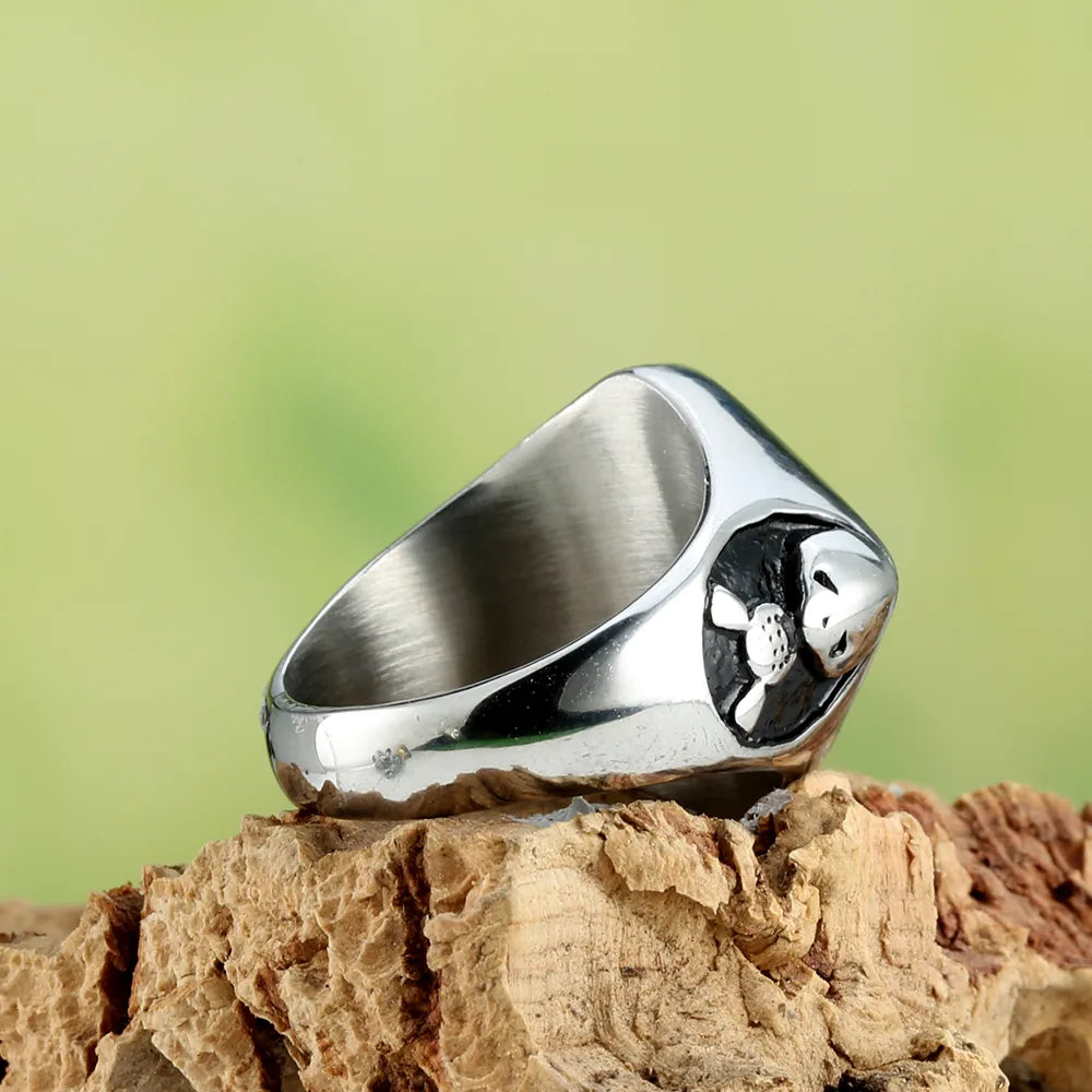 Hip-Hop Geometric 316 Stainless Steel  Unisex Rings