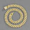 Hip-Hop Geometric Alloy Inlay Rhinestones Unisex Necklace