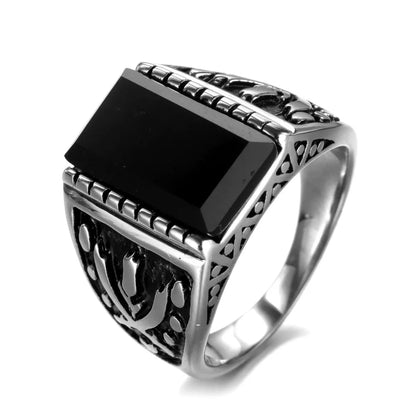 Hip-Hop Geometric Alloy Men'S Rings