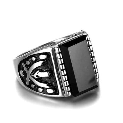 Hip-Hop Geometric Alloy Men'S Rings