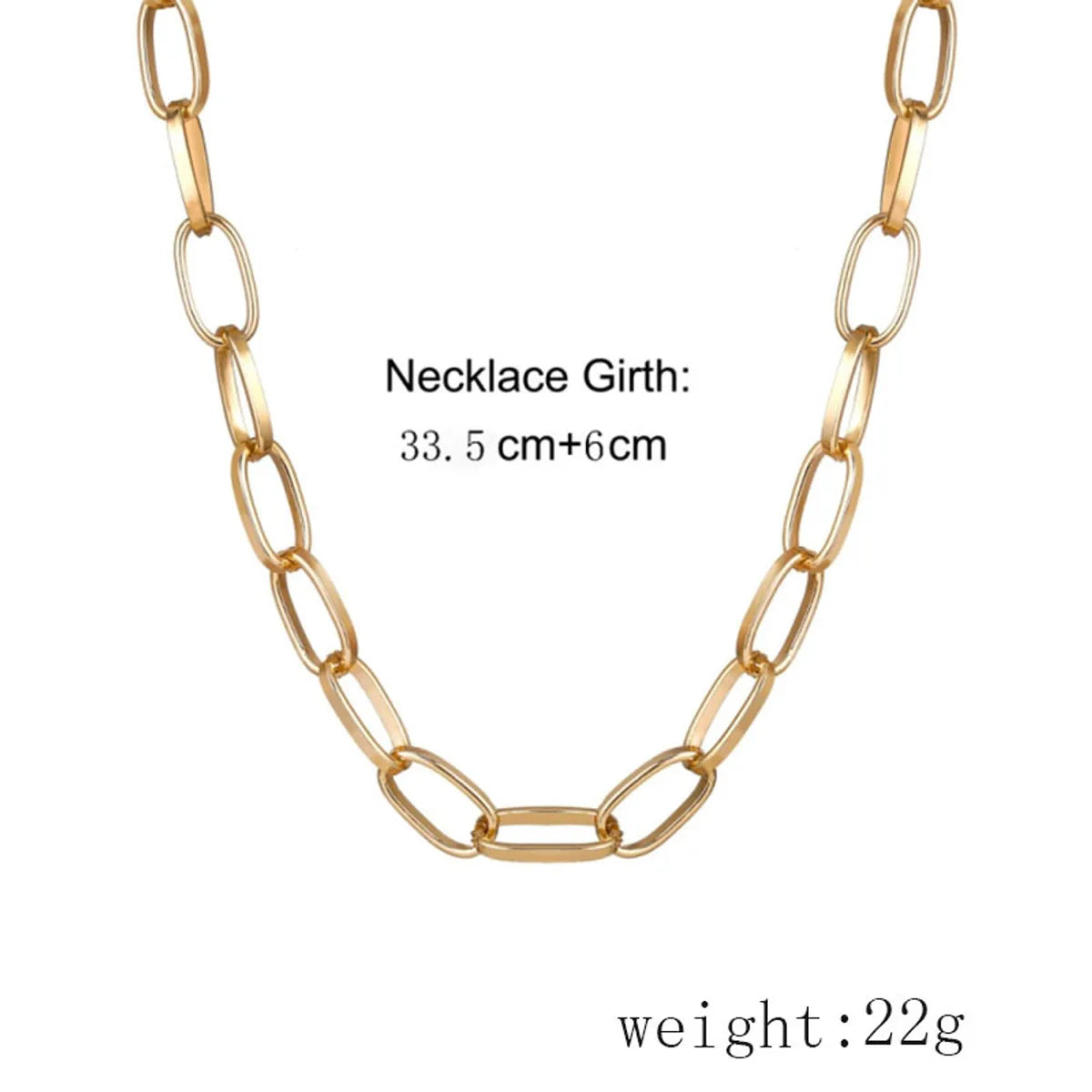 Hip-hop Geometric Alloy Plating Women's Necklace