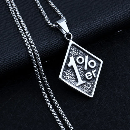 Hip-Hop Geometric Alloy Stoving Varnish Men'S Necklace