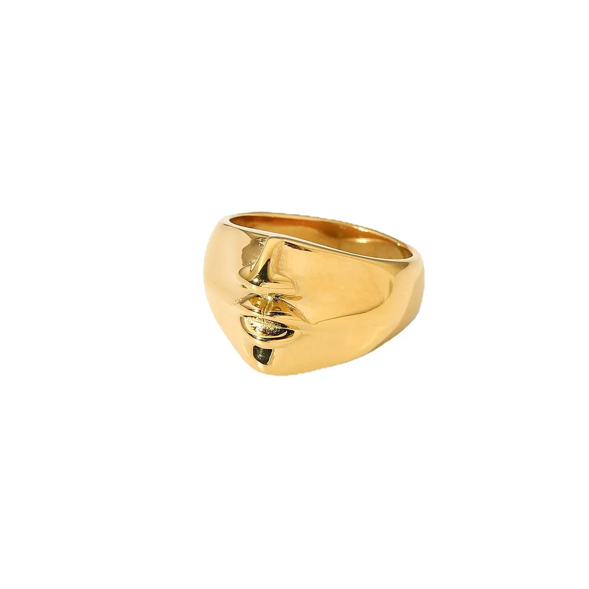 Hip Hop Geometric Surface Stainless Steel Ring Wholesale