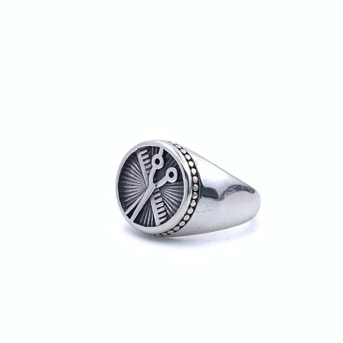 Hip-Hop Geometric Letter Eagle 304 Stainless Steel Polishing Men'S Rings