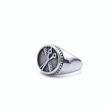 Hip-Hop Geometric Letter Eagle 304 Stainless Steel Polishing Men'S Rings