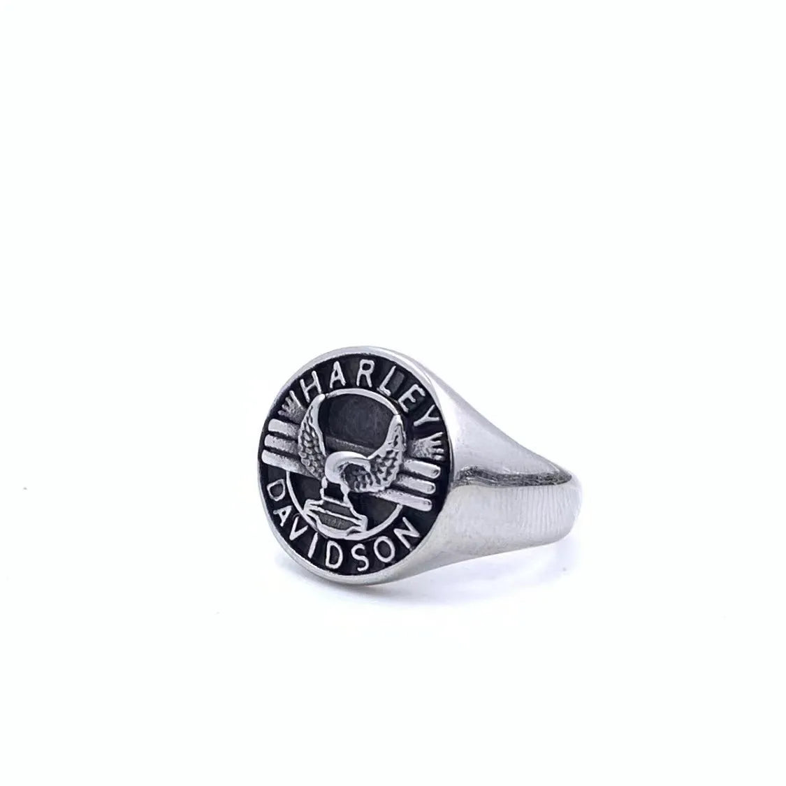 Hip-Hop Geometric Letter Eagle 304 Stainless Steel Polishing Men'S Rings