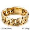 Hip-Hop Geometric Solid Color 304 Stainless Steel 18K Gold Plated Men'S Bracelets Necklace