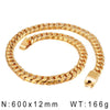 Hip-Hop Geometric Solid Color 304 Stainless Steel 18K Gold Plated Men'S Bracelets Necklace