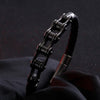 Hip-Hop Geometric 304 Stainless Steel Leather Braid 18K Gold Plated Men'S Bracelets