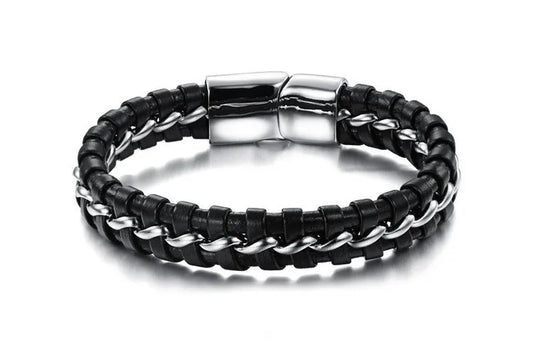 Hip-Hop Geometric 304 Stainless Steel Men'S Bracelets