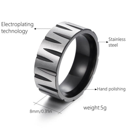 Hip-Hop Geometric 304 Stainless Steel Plating Gold Plated Men'S Rings