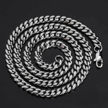 Hip-Hop Geometric Stainless Steel Plating Necklace