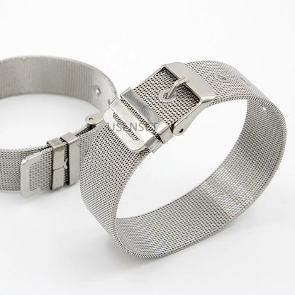 Hip-Hop Geometric Stainless Steel Polishing Bracelets 1 Piece