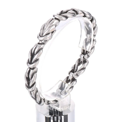 Hip-Hop Geometric Titanium Steel Men'S Bracelets