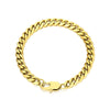 Wholesale Jewelry Hip-Hop Geometric Titanium Steel 18K Gold Plated Plating Bracelets Necklace