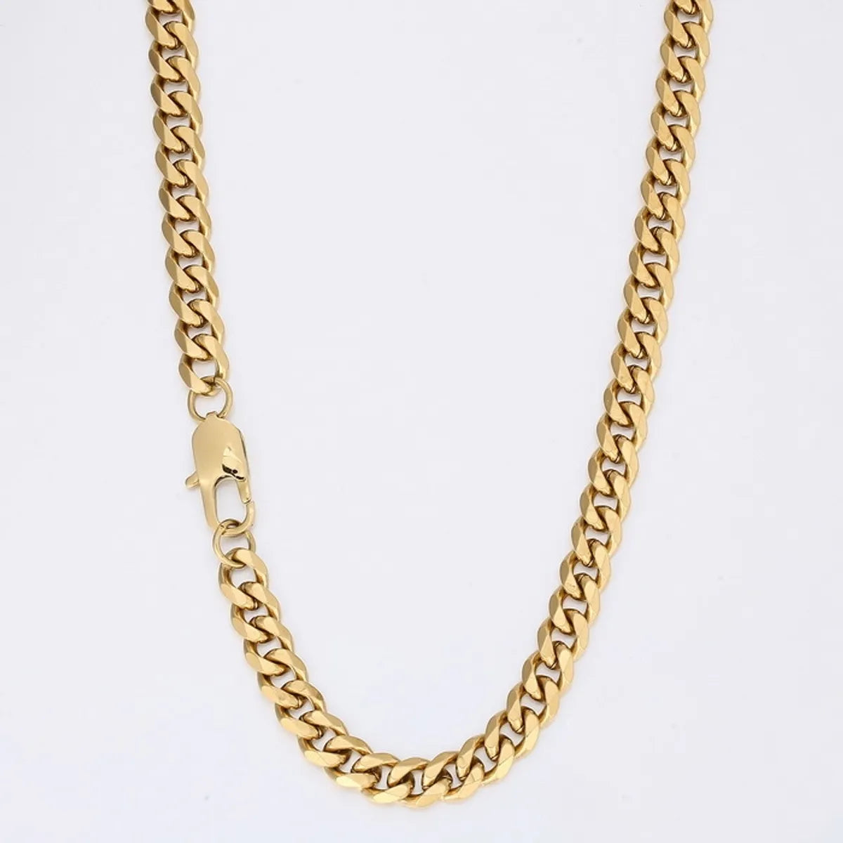 Wholesale Jewelry Hip-Hop Geometric Titanium Steel 18K Gold Plated Plating Bracelets Necklace