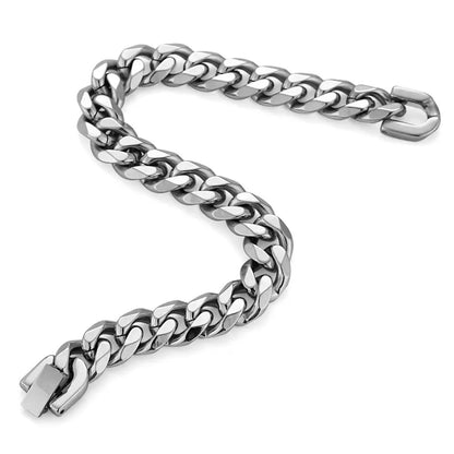 Hip-Hop Geometric Titanium Steel Polishing Men'S Bracelets