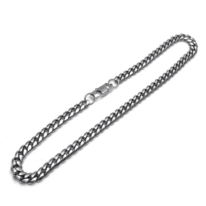 Hip-Hop Geometric Titanium Steel Unisex Bracelets Necklace