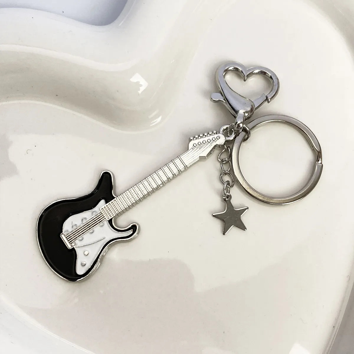 Hip-Hop Guitar Alloy Plating Bag Pendant Keychain