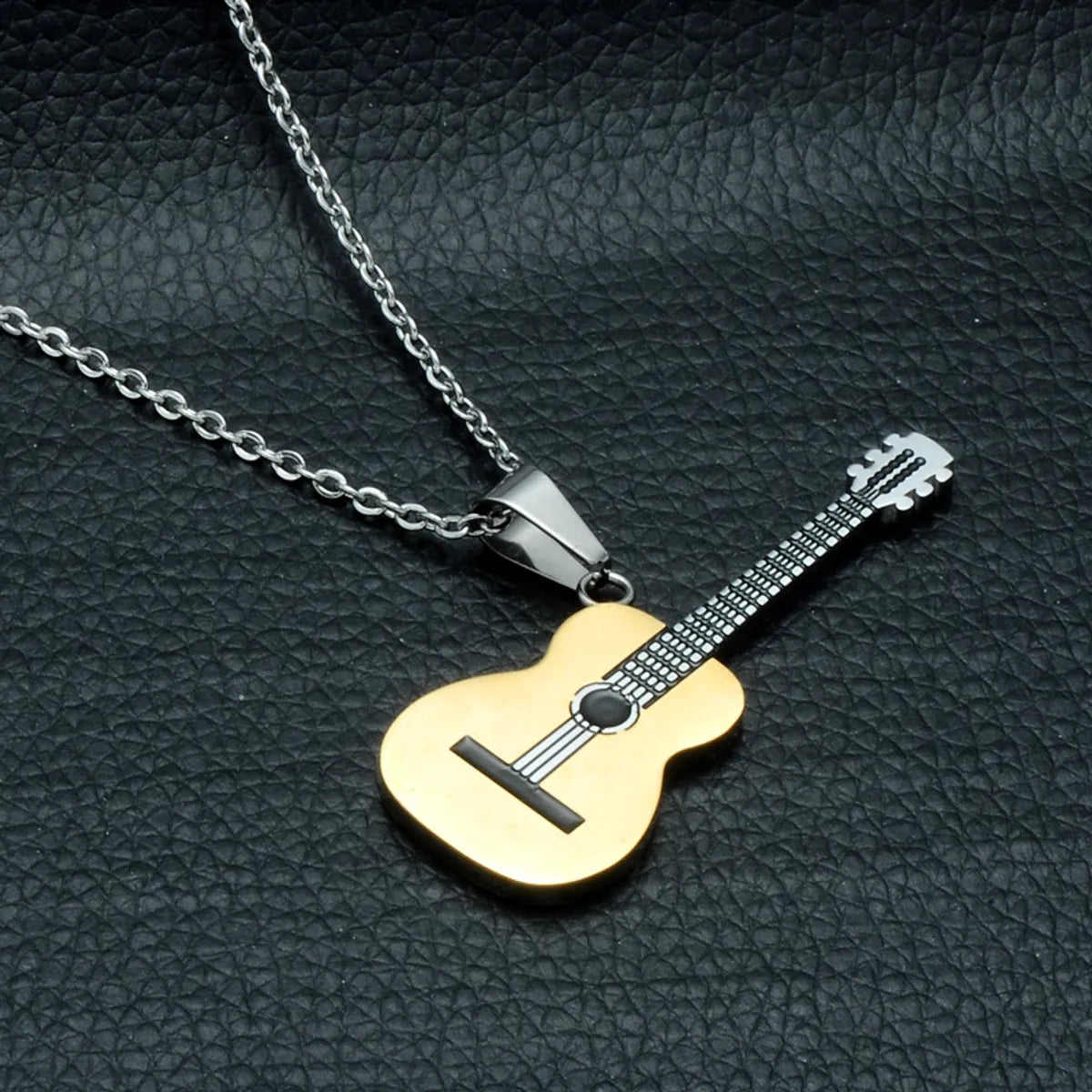 Hip-Hop Guitar 304 Stainless Steel Unisex