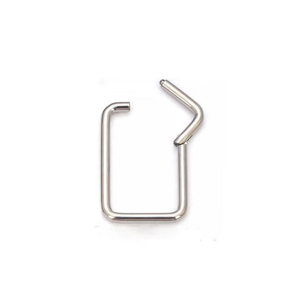 Hip-hop Irregular Solid Color Pure Titanium Nose Ring In Bulk