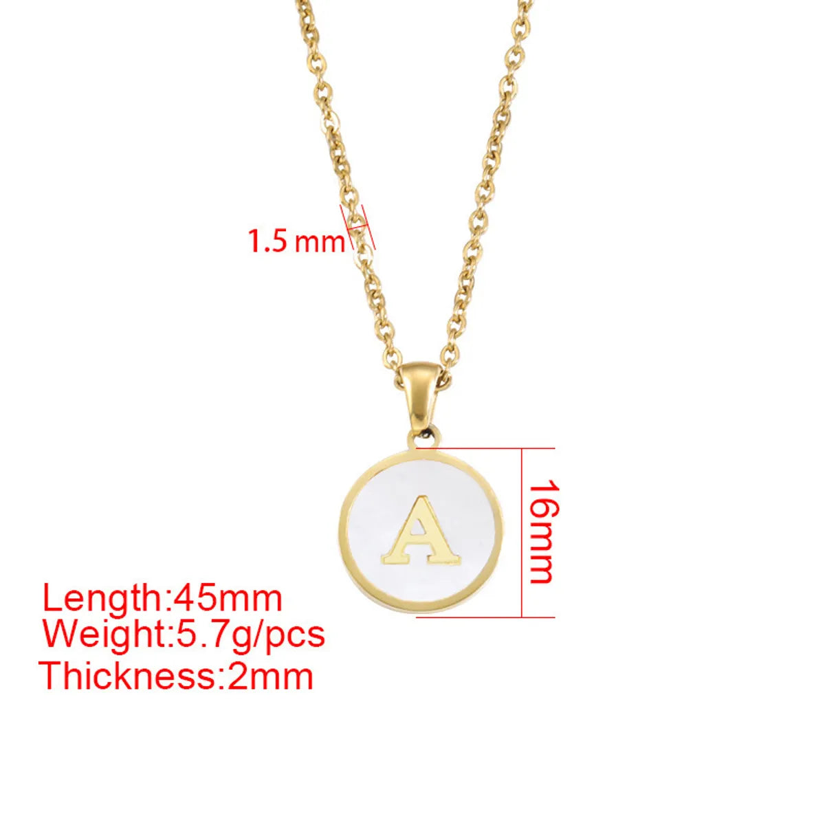 Hip-hop Letter Alloy Metal Plating Gold Plated Women's Pendant Necklace