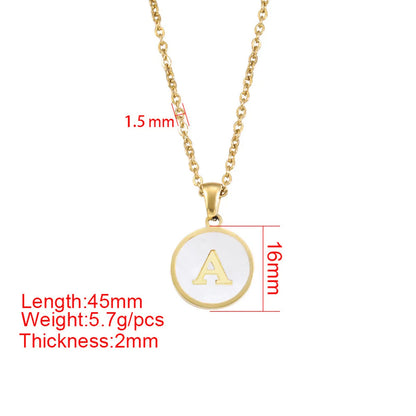 Hip-hop Letter Alloy Metal Plating Gold Plated Women's Pendant Necklace