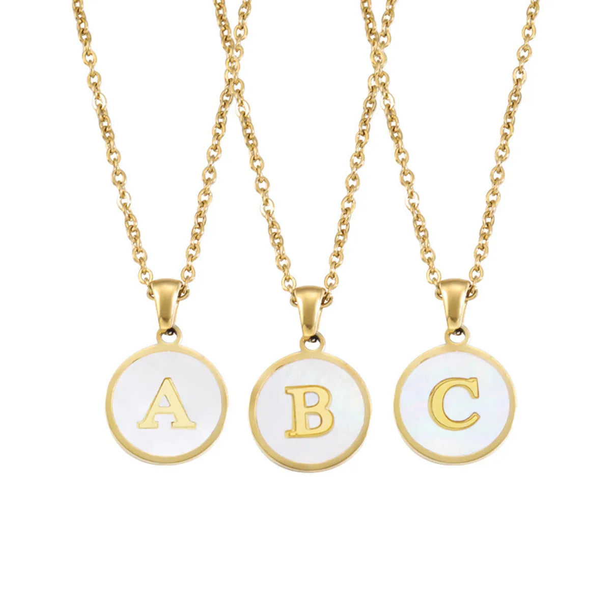 Hip-hop Letter Alloy Metal Plating Gold Plated Women's Pendant Necklace