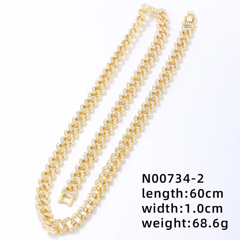 Hip-Hop Letter Number Stainless Steel Alloy Plating Inlay Rhinestones Gold Plated Silver Plated Men'S Charms Necklace