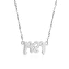 Hip-Hop Letter Titanium Steel Plating Gold Plated Pendant Necklace