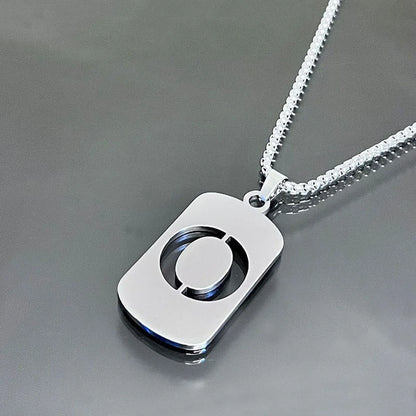 Hip-Hop Letter Titanium Steel Polishing Plating Unisex Pendant Necklace