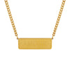 Hip Hop Long English Letter Pendant Clavicle Necklace Stacked Stainless Steel Electroplated Geometric For Women