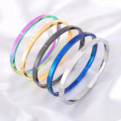 Hip-Hop Multicolor Titanium Steel Bangle In Bulk