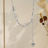 Hip Hop Necklace Love Pendant 316L Stainless Steel Square Cuban Chain Electroplated