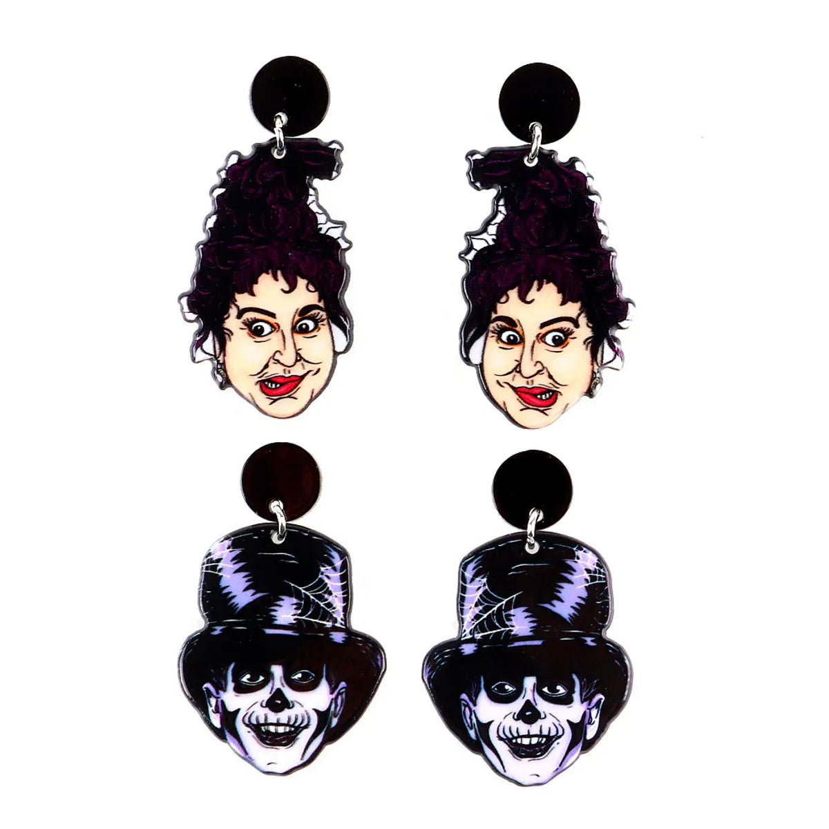 Hip-Hop Novelty Human Arylic Women'S Earrings