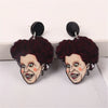 Hip-Hop Novelty Human Arylic Women'S Earrings