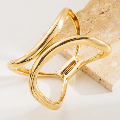 Hip-Hop Novelty Modern Style Irregular Gold Plated Silver Plated Alloy Wholesale Bangle