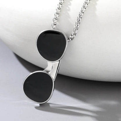 Hip-Hop Poker Stainless Steel Alloy Titanium Steel Plating Unisex Pendant Necklace Long Necklace