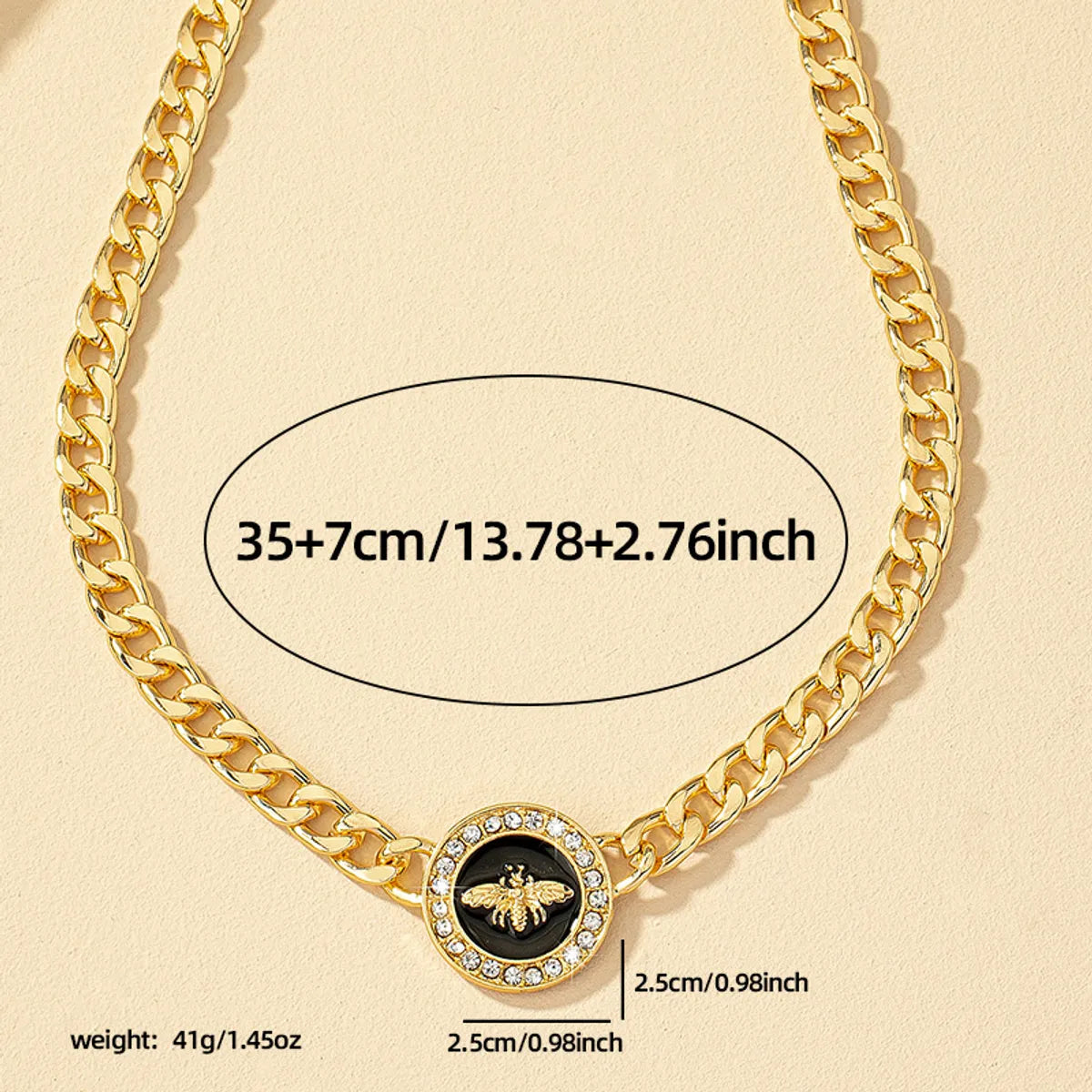 Hip-hop Punk Cool Style Bee Alloy Wholesale Choker