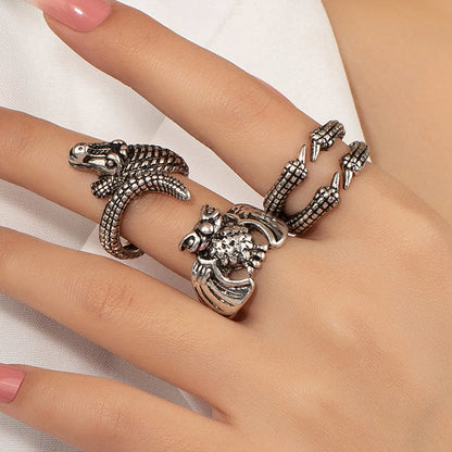 Hip-hop Punk Cool Style Owl Alloy Unisex Open Rings