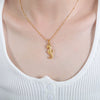 Hip Hop Punk Exaggerated Crayfish Crab Snake Zodiac Animal Pendant Necklace In Titanium Steel With Electroplating For Women