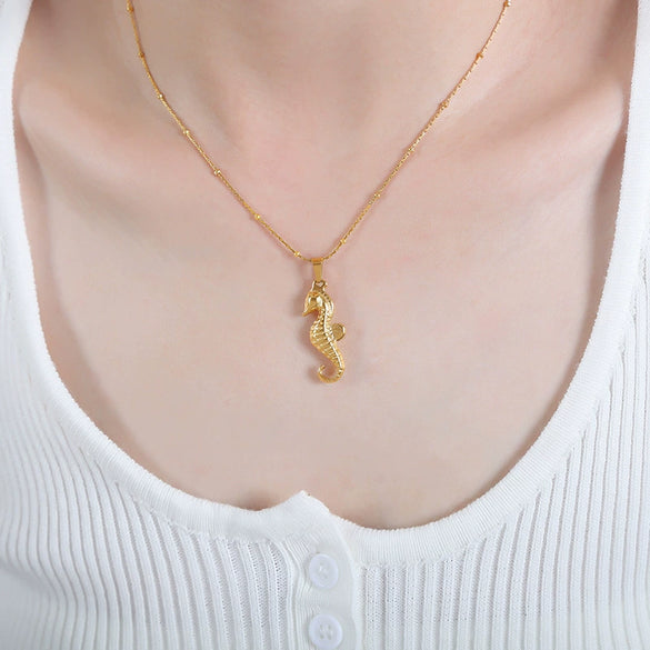 Hip Hop Punk Exaggerated Crayfish Crab Snake Zodiac Animal Pendant Necklace In Titanium Steel With Electroplating For Women