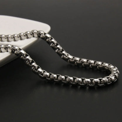 Hip-Hop Punk Simple Style Solid Color 304 Stainless Steel Plating Unisex Sweater Chain