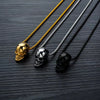 Hip-Hop Punk Skull Titanium Steel Plating Unisex Pendant Necklace