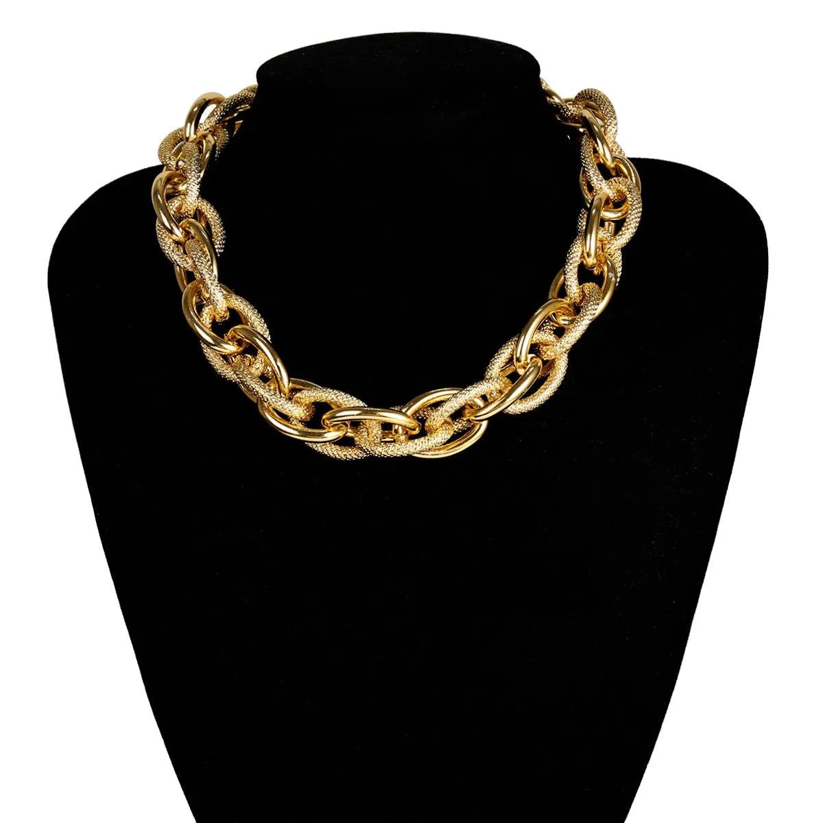 Hip-Hop Punk Style Exaggerated Necklace Female Thread Chain Necklace Bracelet