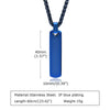 Hip-Hop Rectangle Stainless Steel Men'S Pendant Necklace