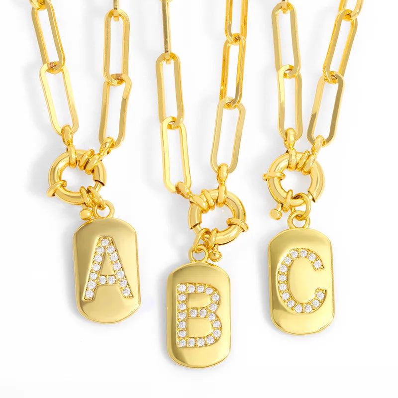 Hip-Hop Retro 26 Letters Pendant Chain