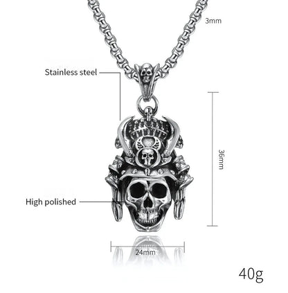 Hip-Hop Retro  304 Stainless Steel Plating 18K Gold Plated Men'S Pendant Necklace